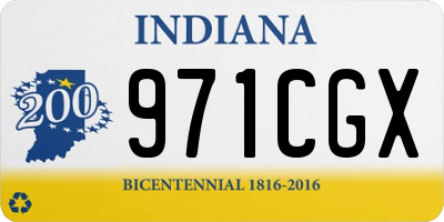 IN license plate 971CGX