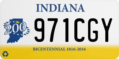IN license plate 971CGY