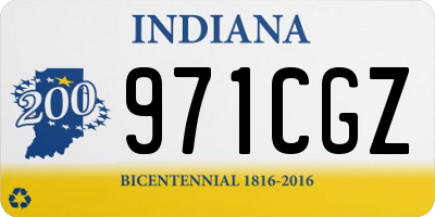 IN license plate 971CGZ