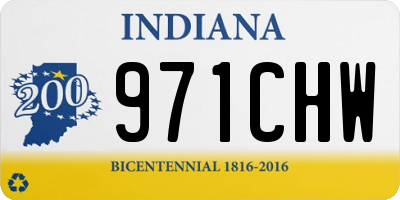 IN license plate 971CHW