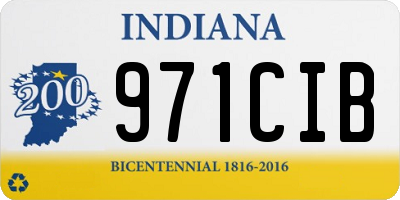 IN license plate 971CIB