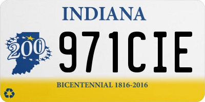 IN license plate 971CIE