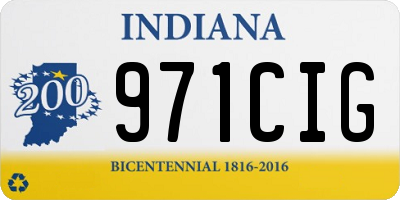 IN license plate 971CIG