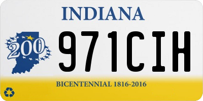 IN license plate 971CIH
