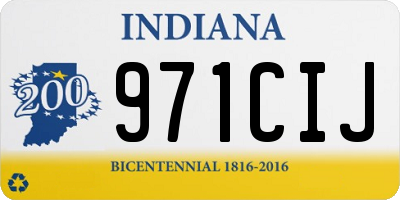 IN license plate 971CIJ