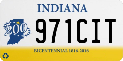 IN license plate 971CIT