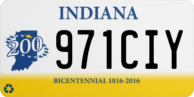 IN license plate 971CIY
