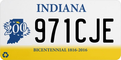 IN license plate 971CJE