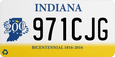 IN license plate 971CJG