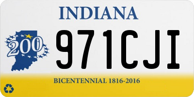 IN license plate 971CJI