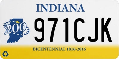 IN license plate 971CJK