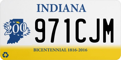 IN license plate 971CJM
