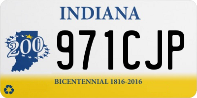 IN license plate 971CJP