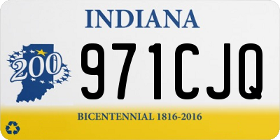IN license plate 971CJQ