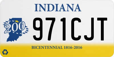IN license plate 971CJT