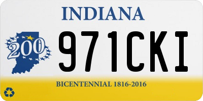 IN license plate 971CKI