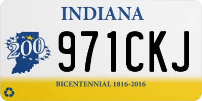IN license plate 971CKJ