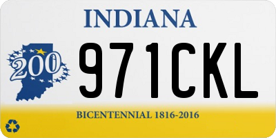 IN license plate 971CKL