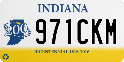 IN license plate 971CKM