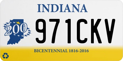 IN license plate 971CKV