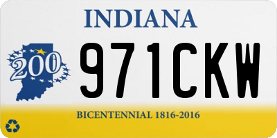IN license plate 971CKW