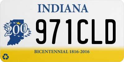 IN license plate 971CLD
