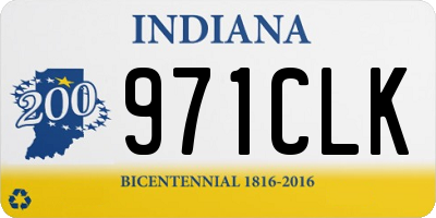 IN license plate 971CLK