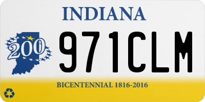 IN license plate 971CLM