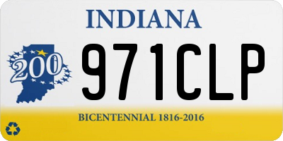 IN license plate 971CLP
