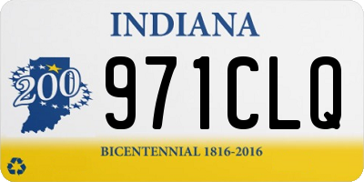 IN license plate 971CLQ