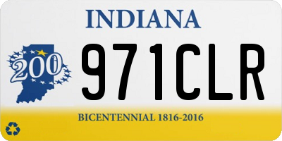 IN license plate 971CLR