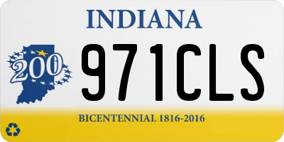 IN license plate 971CLS
