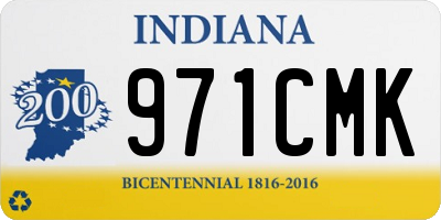 IN license plate 971CMK