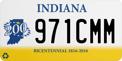 IN license plate 971CMM