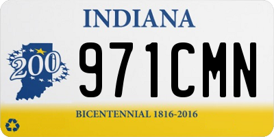 IN license plate 971CMN