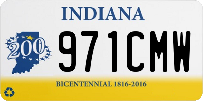 IN license plate 971CMW