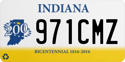 IN license plate 971CMZ