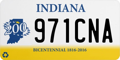IN license plate 971CNA