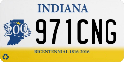 IN license plate 971CNG