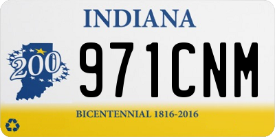 IN license plate 971CNM