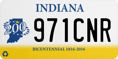 IN license plate 971CNR