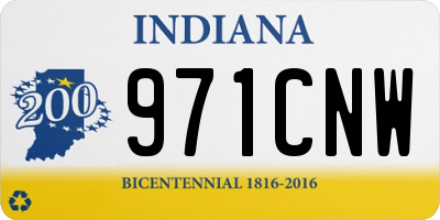 IN license plate 971CNW