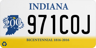 IN license plate 971COJ