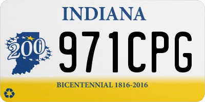 IN license plate 971CPG