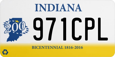 IN license plate 971CPL