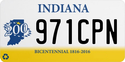 IN license plate 971CPN