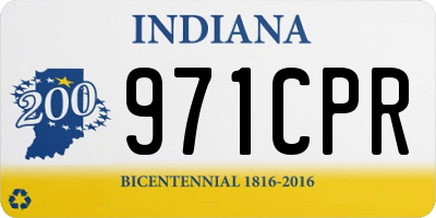 IN license plate 971CPR