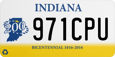 IN license plate 971CPU