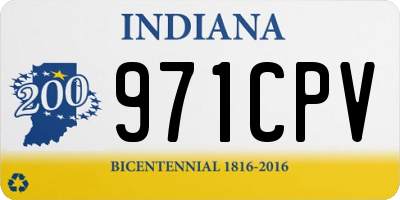 IN license plate 971CPV