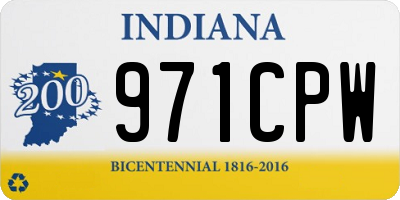 IN license plate 971CPW